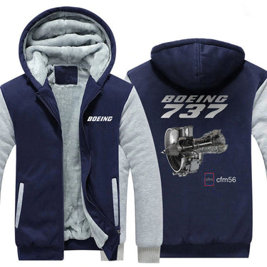 B737 CFM56 DESIGNED ZIPPER SWEATER THE AV8R